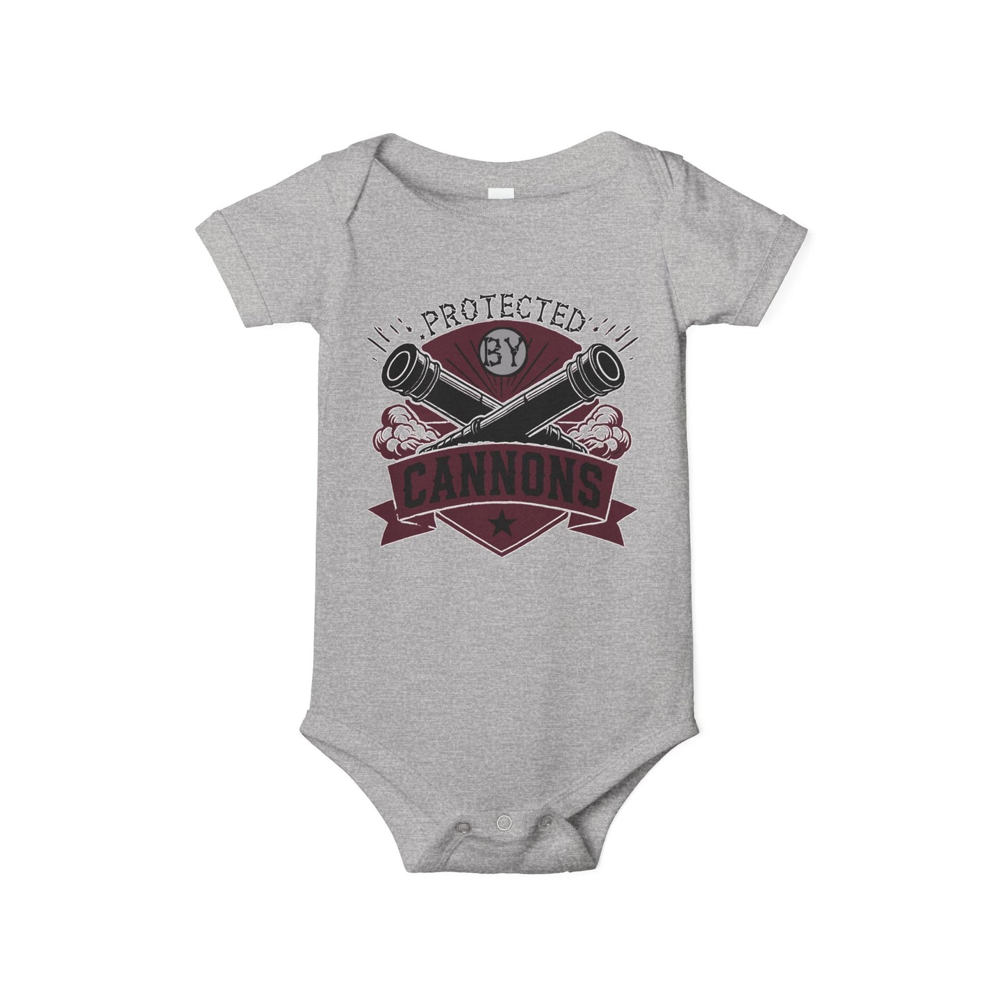 Baby Bodysuit - "Protected by Cannons"