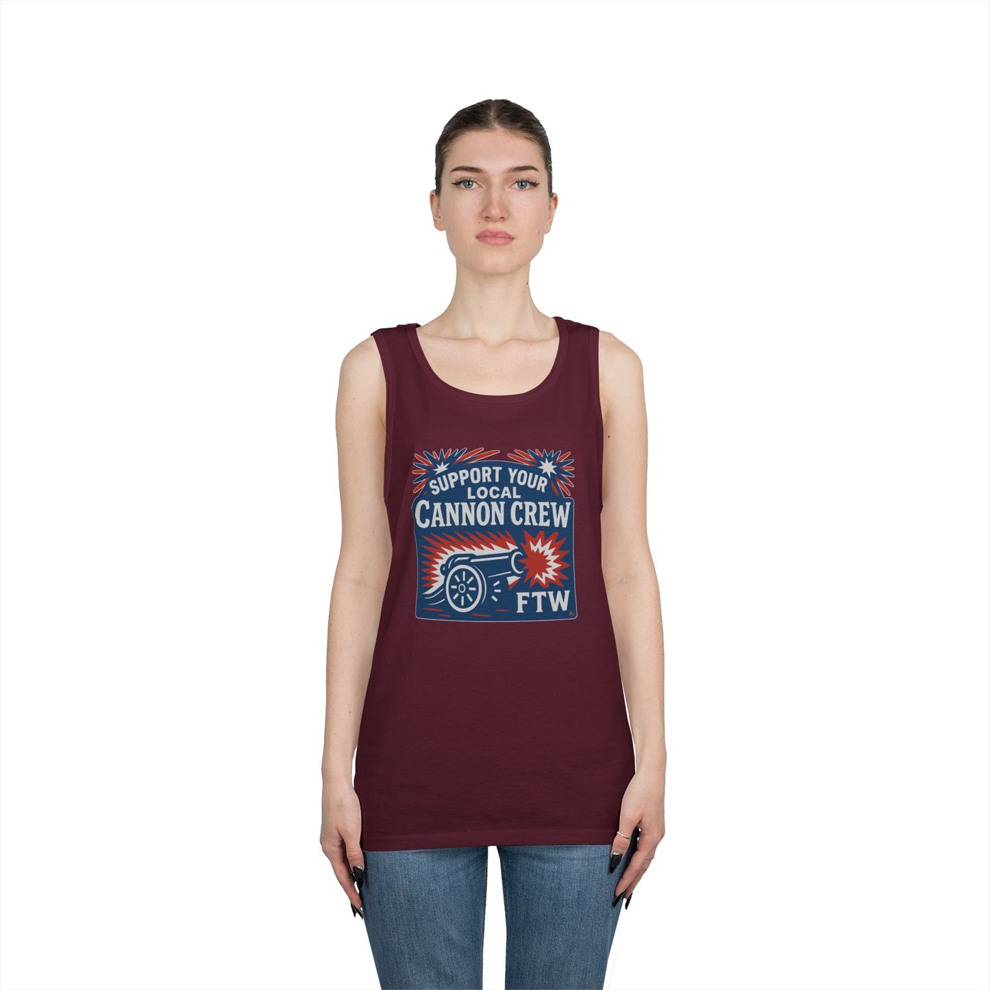 Support Your Local Cannon Crew Tank Top