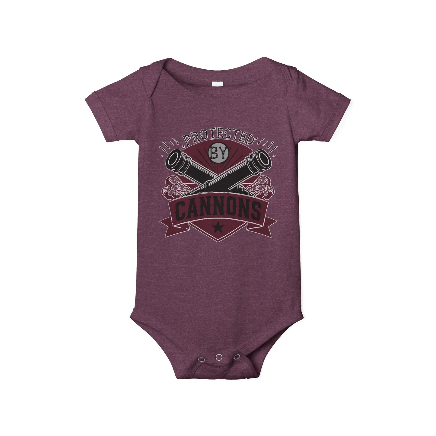 Baby Bodysuit - "Protected by Cannons"