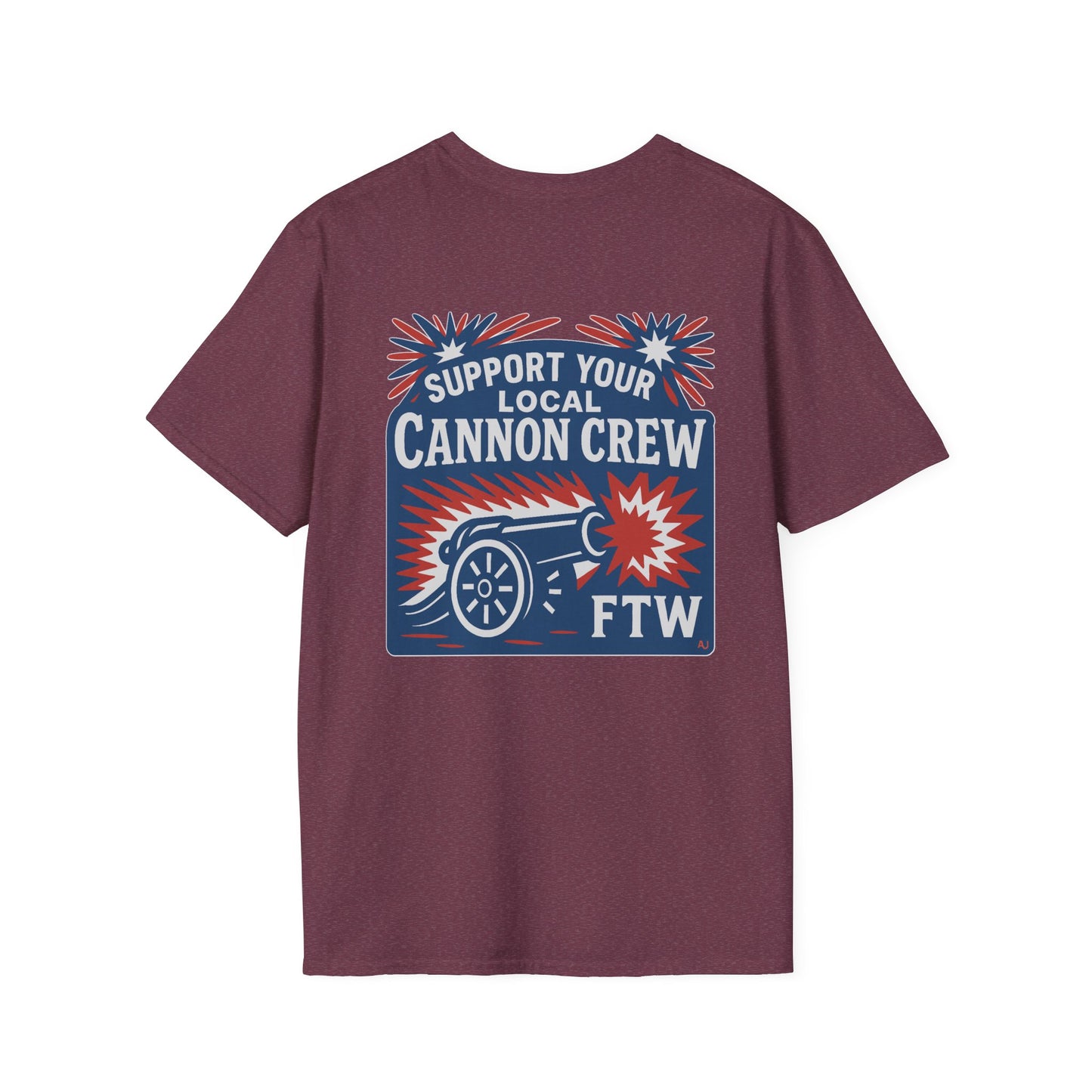 Support Your Local Cannon Crew Unisex Softstyle T-Shirt - Casual Graphic Tee for Events & Celebrations