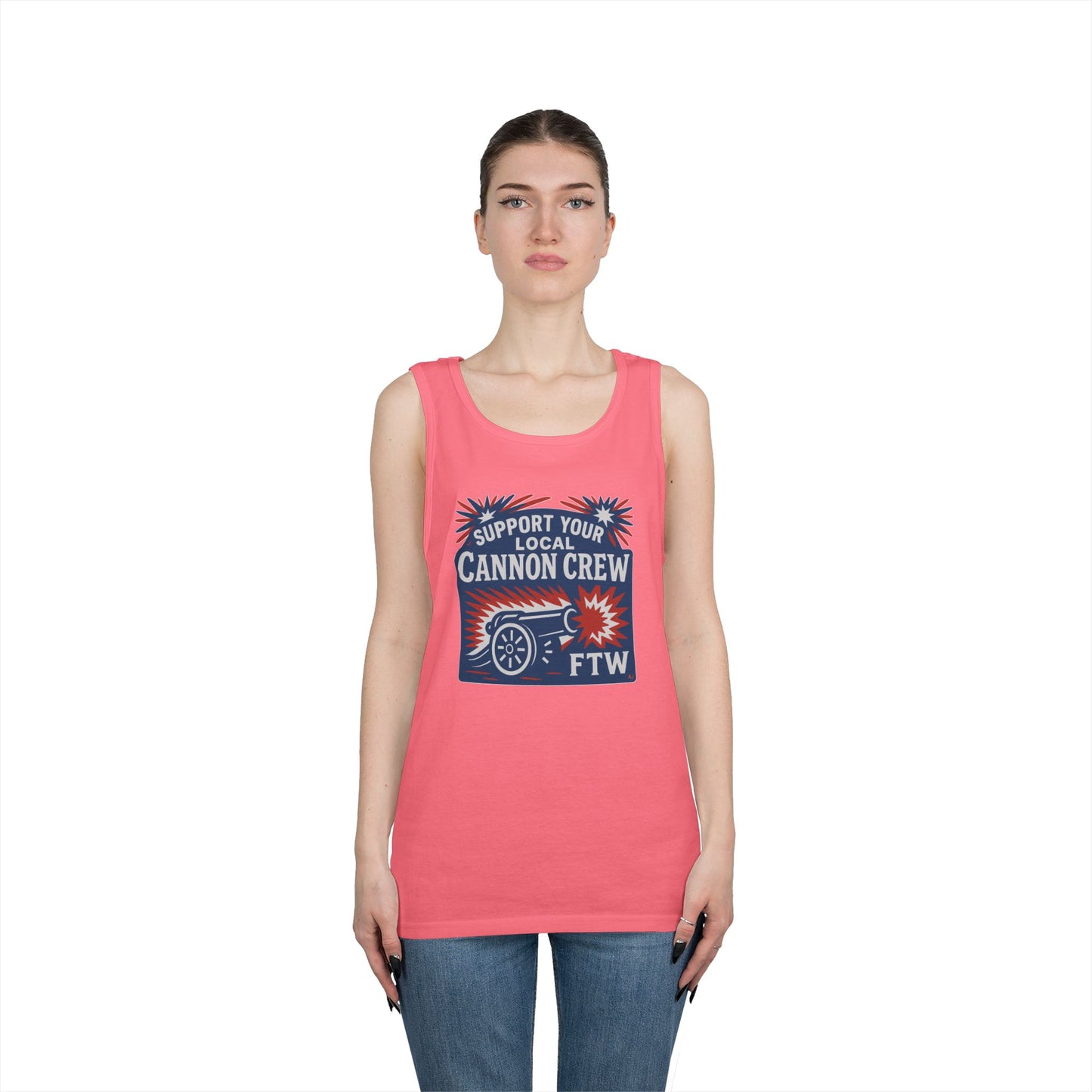 Support Your Local Cannon Crew Tank Top